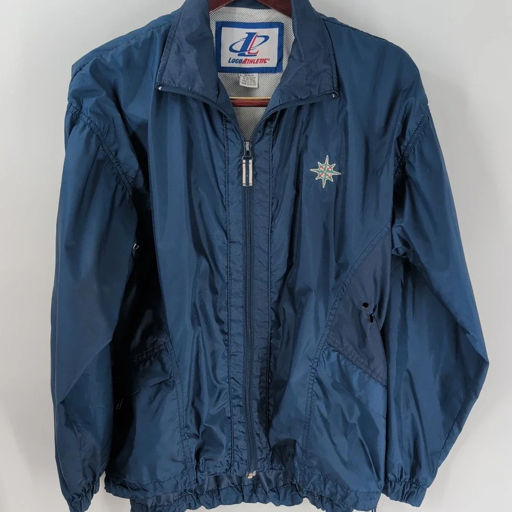 Seattle Mariners Loco Athletic Performance Full Zip Jacket Blue Size‎ M